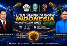 Sembilan Provinsi Siap Bertarung di Seri Pembuka Liga Sepak Takraw Indonesia di Surabaya
