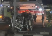 Diduga Sopir Ngantuk, Isuzu Panther Terguling di Depan SMA YPPI Kapasari diduga-sopir-ngantuk-isuzu-panther-terguling-di-depan-sma-yppi-kapasari